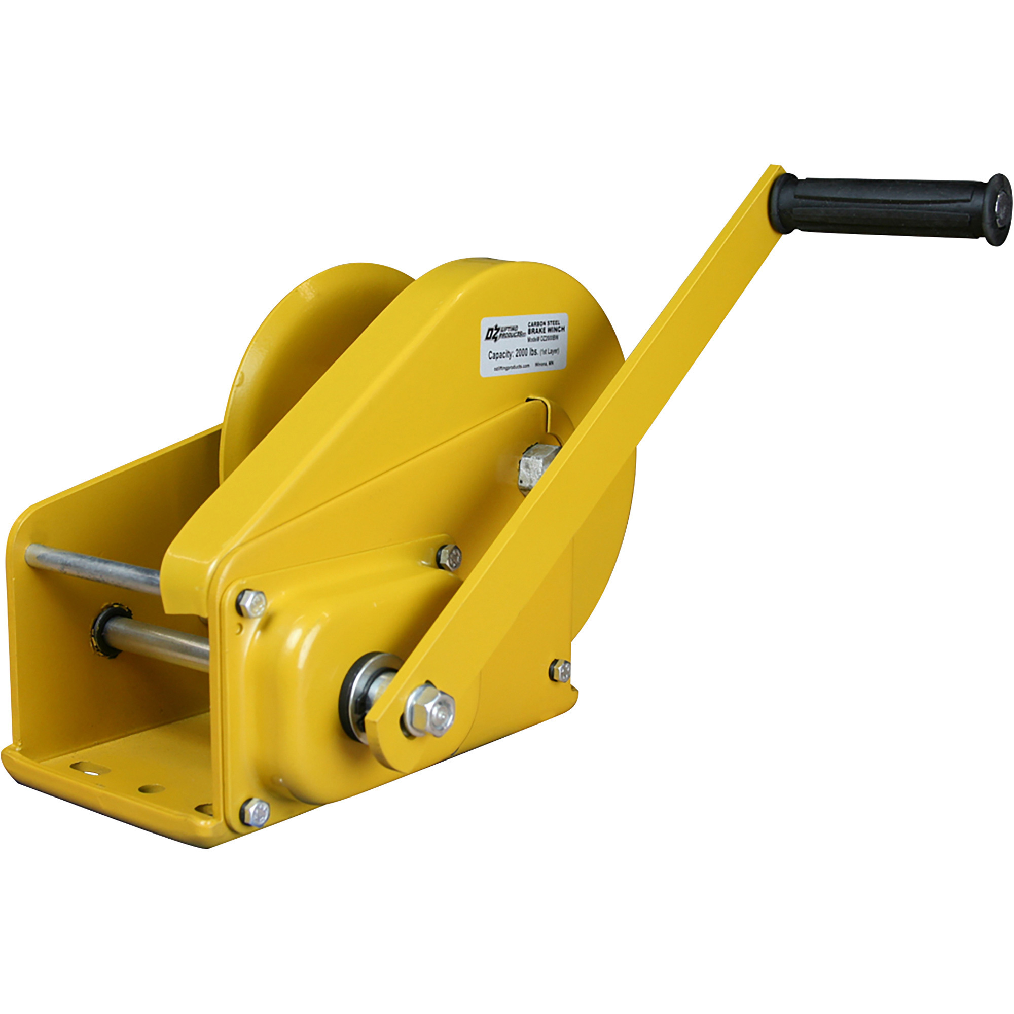 OZ Lifting Products Carbon Steel Manual Hand Winch, 1-Ton Capacity, Model# OZ2000BW